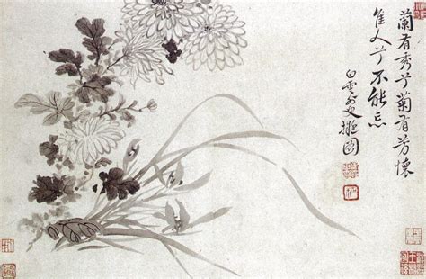 Ancient Chinese Flower Paintings By Yun Shou Ping 惲壽平 Inkston