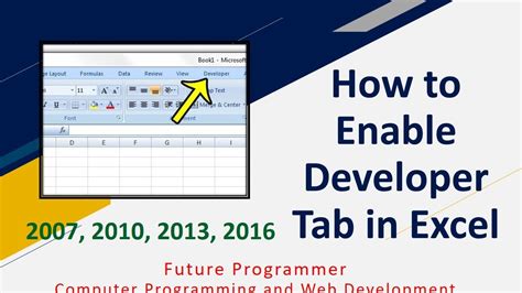 How To Show Developer Tab In Excel 2010 Freakspolre