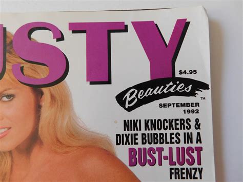 Hustler Busty Beauties Adult Mag September 1992 Nikki Knockers