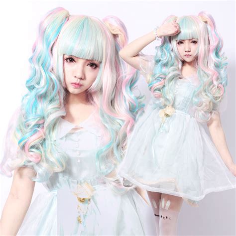 Find costume wigs at discount prices for the end of season sale. New Fashion Harajuku Wigs Lady's Lolita Anime Cos Wig Long ...