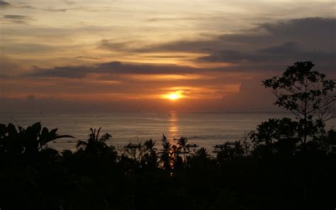Sunset ocean view widescreen wallpapers