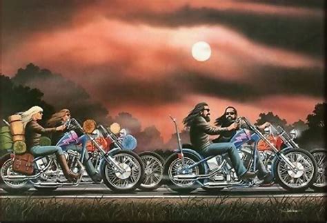 David Mann Art Harley Davidson Art David Mann Biker Art