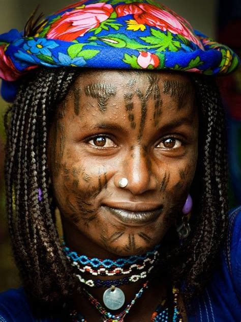 “tchoodi” Facial Tattoos Are A Tradition Of Fulani Women Performed Throughout Mali And Other