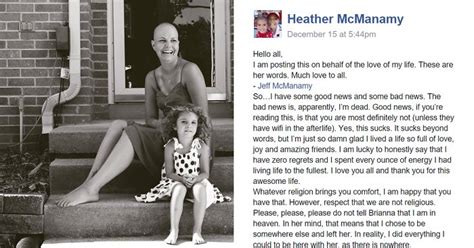 Don't be afraid to use the word cancer. After His Wife Passes Away, Husband Posts Her Goodbye ...