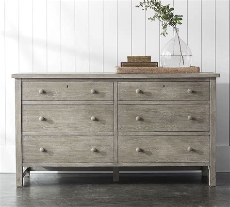Farmhouse Extra Wide Dresser Espresso Stain Chest Of Drawers