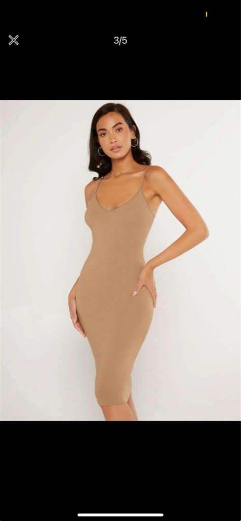 Nude Bodycon Dress Women S Fashion Dresses Sets Dresses On Carousell