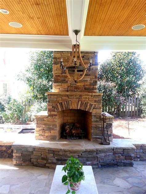 Outdoor Fireplace Design Gallery Charlotte Pavers And Stone