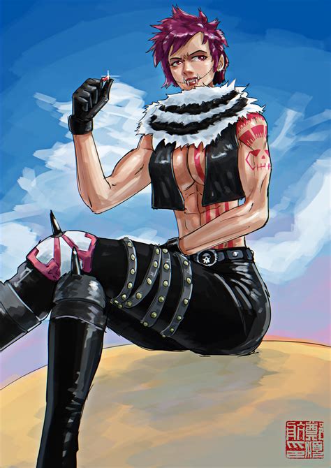 Charlotte Katakuri One Piece Highres 1girl Abs Breasts Candy