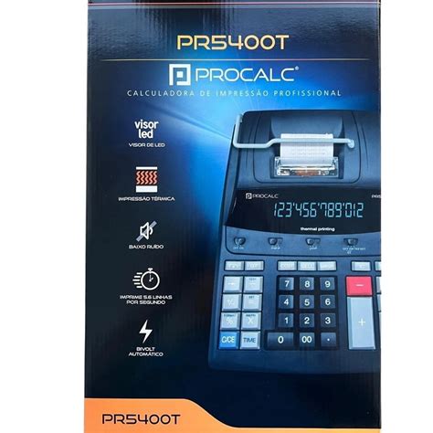 Calculadora De Mesa Procalc Pr T Com Impress O Profissional D Gitos Papelaria Criativa