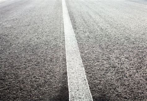 Unbroken White Road Marking Line Stock Photo Image Of City Highway