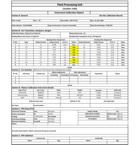 How To Create Calibration Records Instrumentation And Control