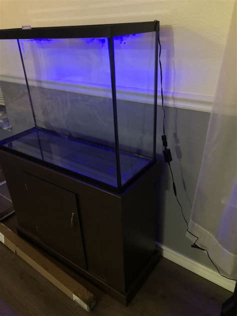 Large 45 Gallon Fish Tank Glass Aquarium Brand New Never Used Stand
