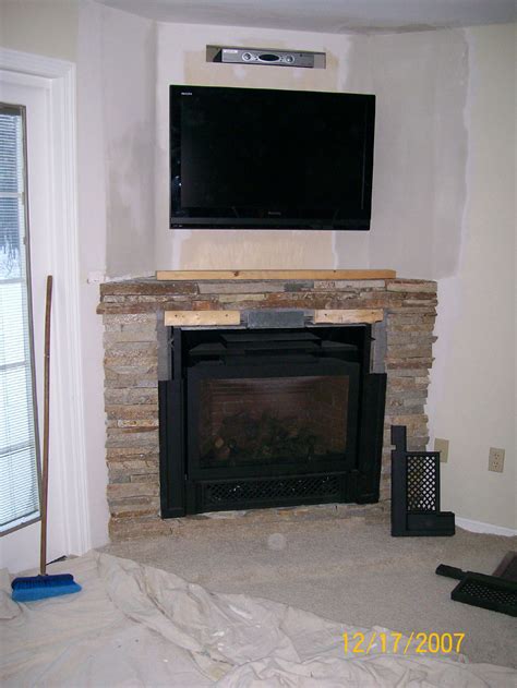 Decorate Your Home With A Corner Fireplace Mantel Fireplace Design Ideas