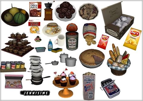 Jenni Sims Kitchen Supplies Decoratives 21 Items • Sims 4 Downloads