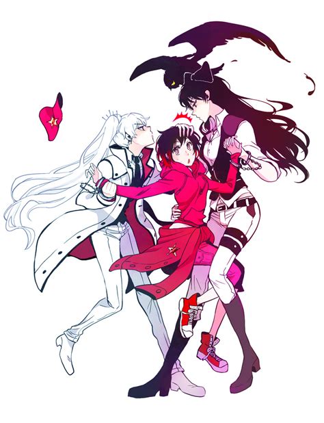 Ruby Rose Weiss Schnee And Blake Belladonna Rwby Drawn By Kuma