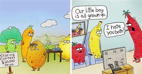 20 Funny And Slightly Nsfw Fruit Gone Bad Comics Demilked