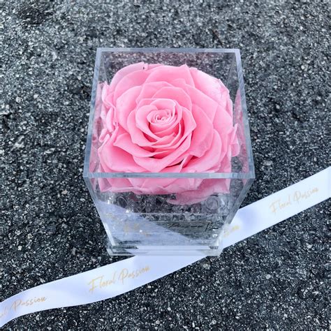 Signature Preserved Roses Acrylic Box Floral Passion Sg