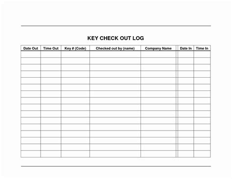 Diy Equipment Sign Out Sheet Template Repli Counts Template
