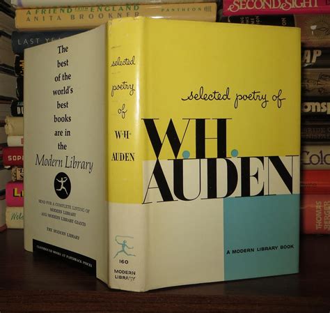 Selected Poetry Of W H Auden W H Auden Modern Library Edition