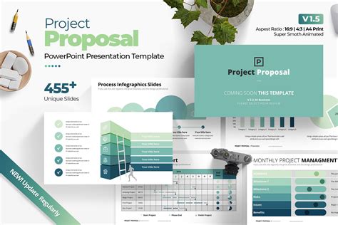 Project Proposal Powerpoint Template 2 Design Cuts