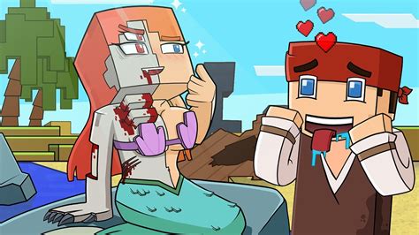 Mermaid Alex And Pirate Steve Love Story Minecraft Animation Youtube