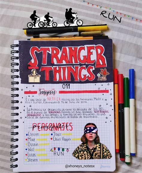 Stranger Things En 2021 Libreta De Apuntes Cuaderno De Viajes