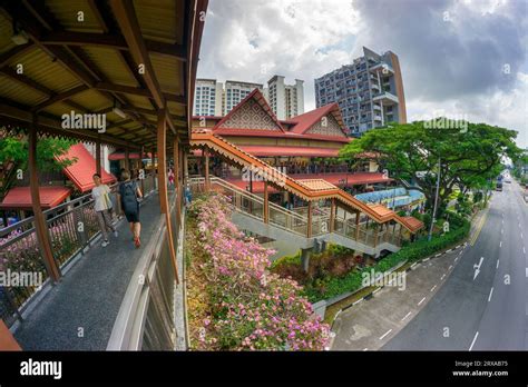 View Of The Exterior Of Geylang Serai Markets Singapore Stock Photo Alamy