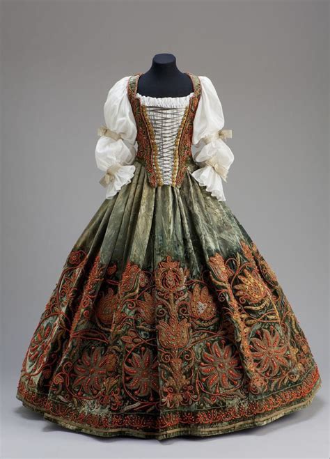 Dress Ca Mid 17th 17th Century Fashion Historical Fashion