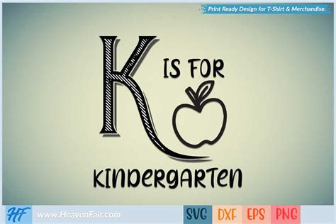 K Is For Kindergarten Afbeelding Door Heavenfair · Creative Fabrica