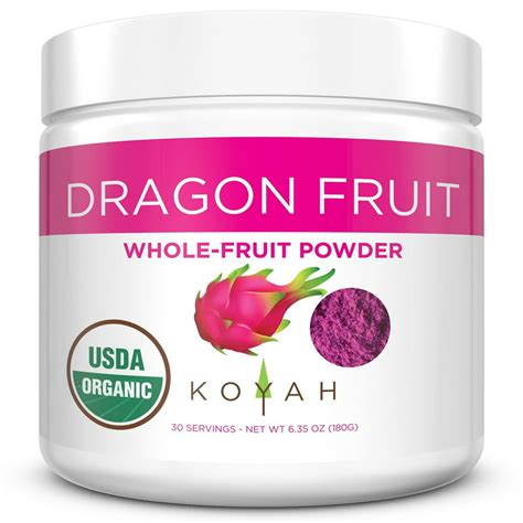 Koyah Organic Freeze Dried Pink Dragon Fruit Powder 1 Scoop 14