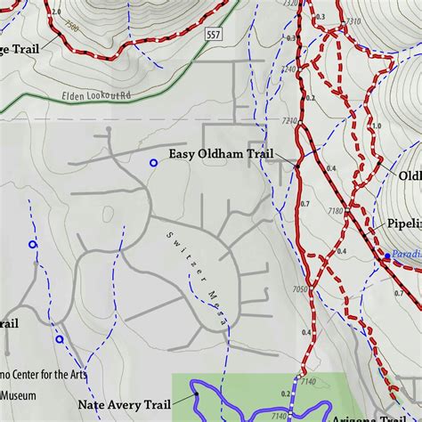 Flagstaff Trails Map Map By Emmitt Barks Cartography Avenza Maps