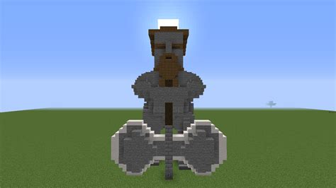 I Designed A Dwarf Statue For The Dwarf City Im Building On My Smp