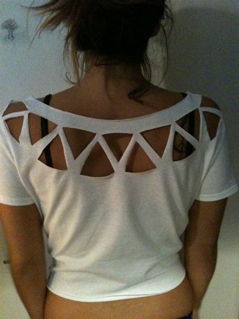 Distressed Cut Out Native Tee Shirt Perfect Hipster Beach Cover Up On