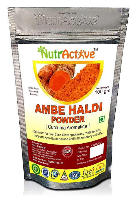 Buy Nutractive Ambe Haldi Powder Amba Haldi Curcuma Aromatica