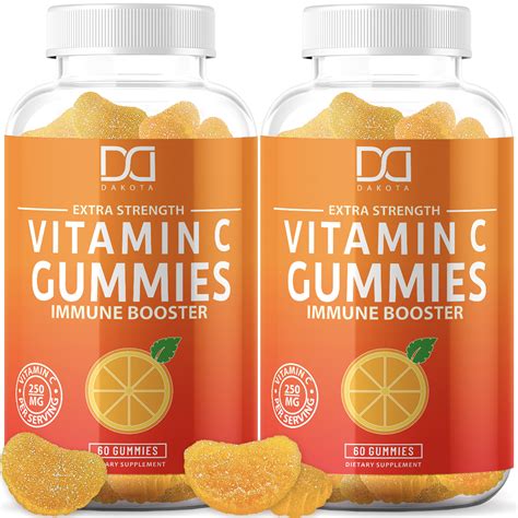 Dakota Vitamin C Gummies Immune System Support Gluten Free 120 Count