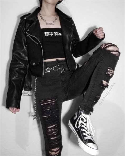 black edgy grunge aesthetic outfit e girl edgy blackoutfit grunge grungefashion style