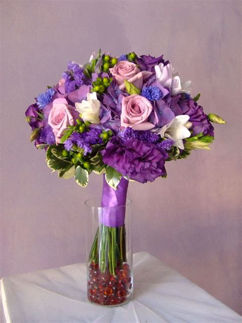 Purple Flower Bouquet Aberdeens Purple Flower Bouquet Flowers