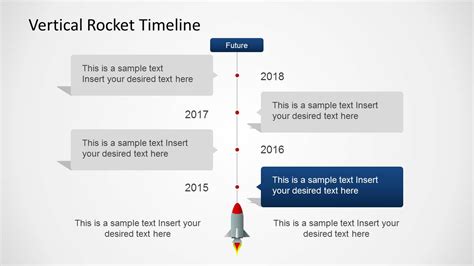 Vertical Rocket Timeline Template For Powerpoint Slidemodel
