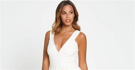 Sheworeit Rochelle Humes Rochelle Humes For Very Cream White Sheer Lace Overlay Sleeveless