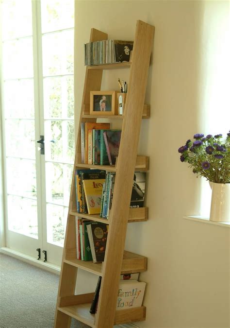 Oak Narrow Ladder Shelf Bmp Pro
