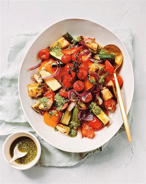 Roasted Mediterranean Vegetables Recipe Lamb Side Dishes Roasted