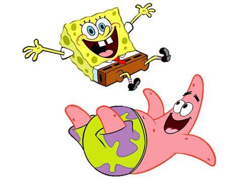 Spongebob Jumping On Patrick By Darkmoonanimation On Deviantart