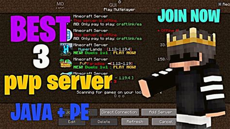 Minecraft Best 3 Pvp Server Crystal Pvpjavabedrockcracked Premium Join