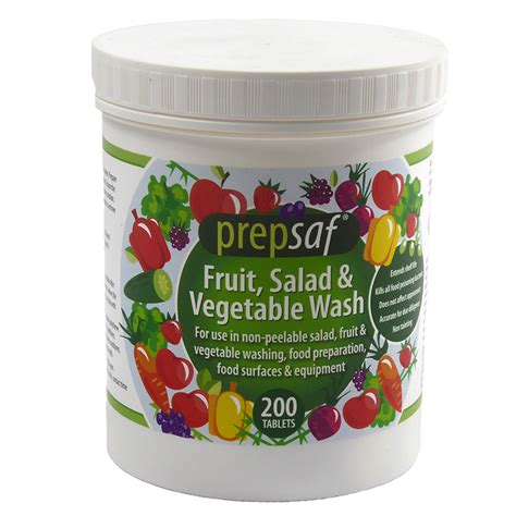 Prepsaf Salad Wash Tablets 200 Per Tamper Evident Tub Hygiene4less
