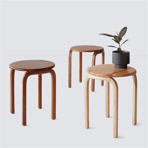 Modern Wood Side Table Handcrafted In Indonesia The Citizenry