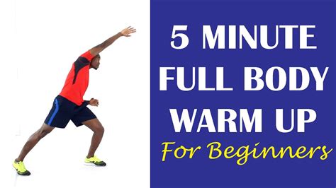 best 5 minute full body warm up for beginners youtube