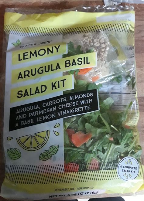Whats Good At Trader Joes Trader Joes Lemony Arugula Basil Salad Kit