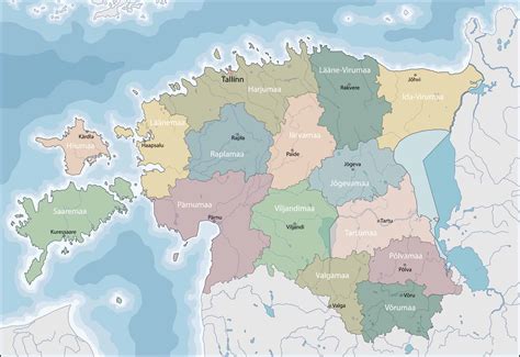 Estonia Political Map Regions Geography And Facts Mappr