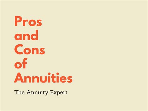 Annuity Pros And Cons Advantages And Disadvantages 2023