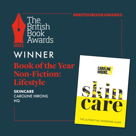 Lifestyle Book Of The Year At The British Book Awards Skin Care